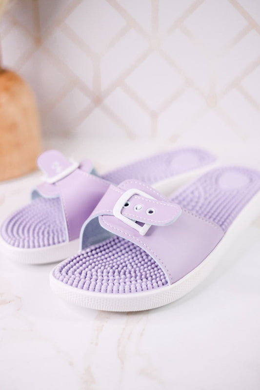 Lilac Flexus Sabala Sandals W/ Massaging Footbed - Whiskey Skies - SPRING FOOTWEAR