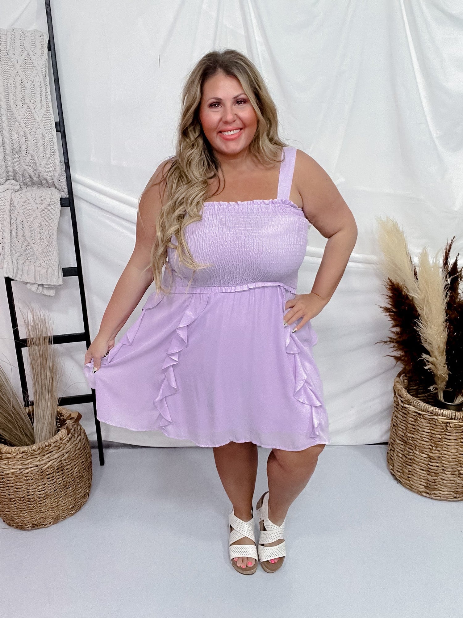 ruffle bottom cocktail dress short dress with bottom ruffles Baby Pink / Custom