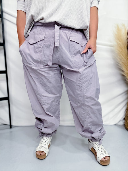 【DISCERNMENT】Light Weather Parachute Pants Lilic Parachute Pants - Whiskey Skies