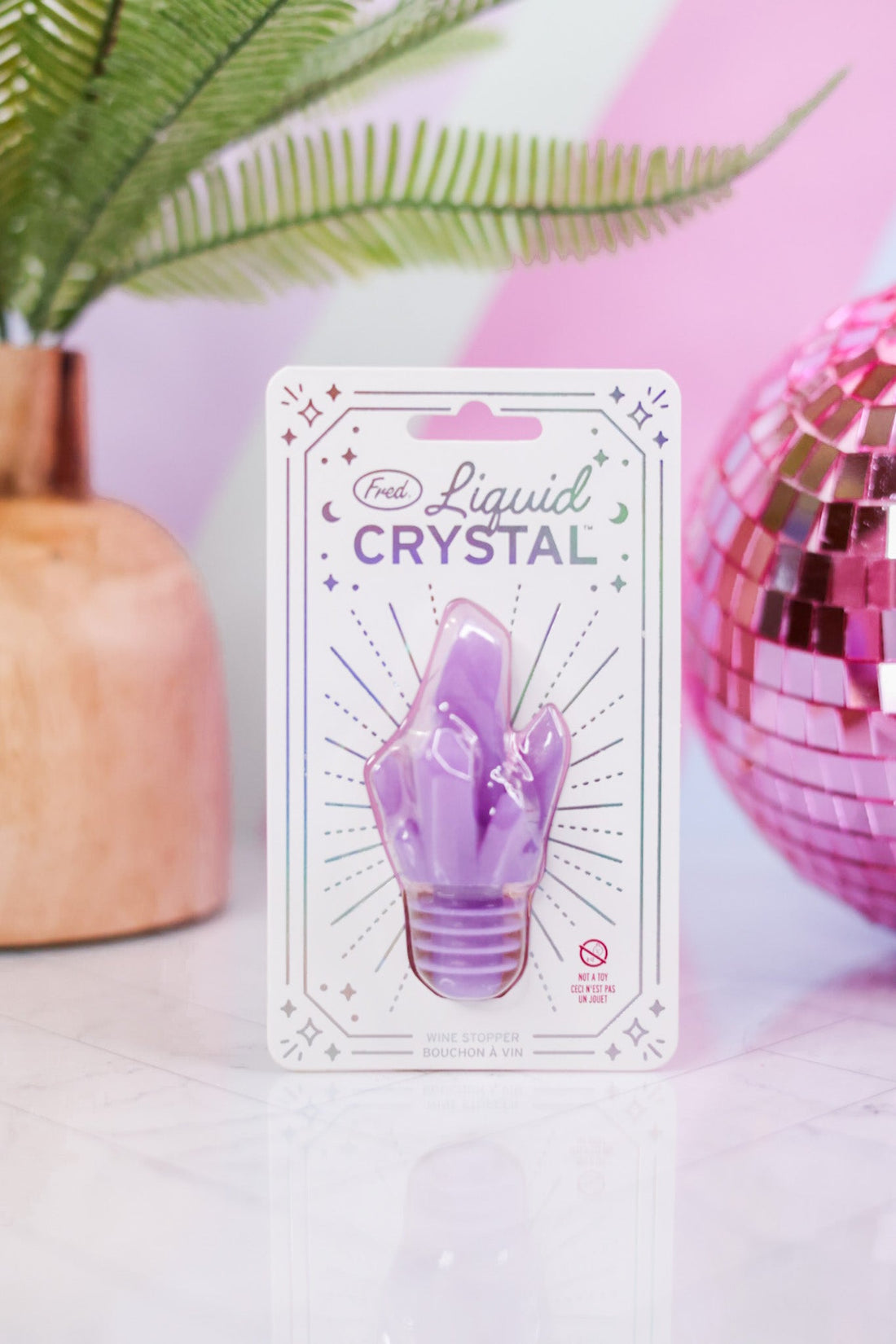 Liquid Crystal Bottle Stopper - Whiskey Skies - FRED AND FRIENDS