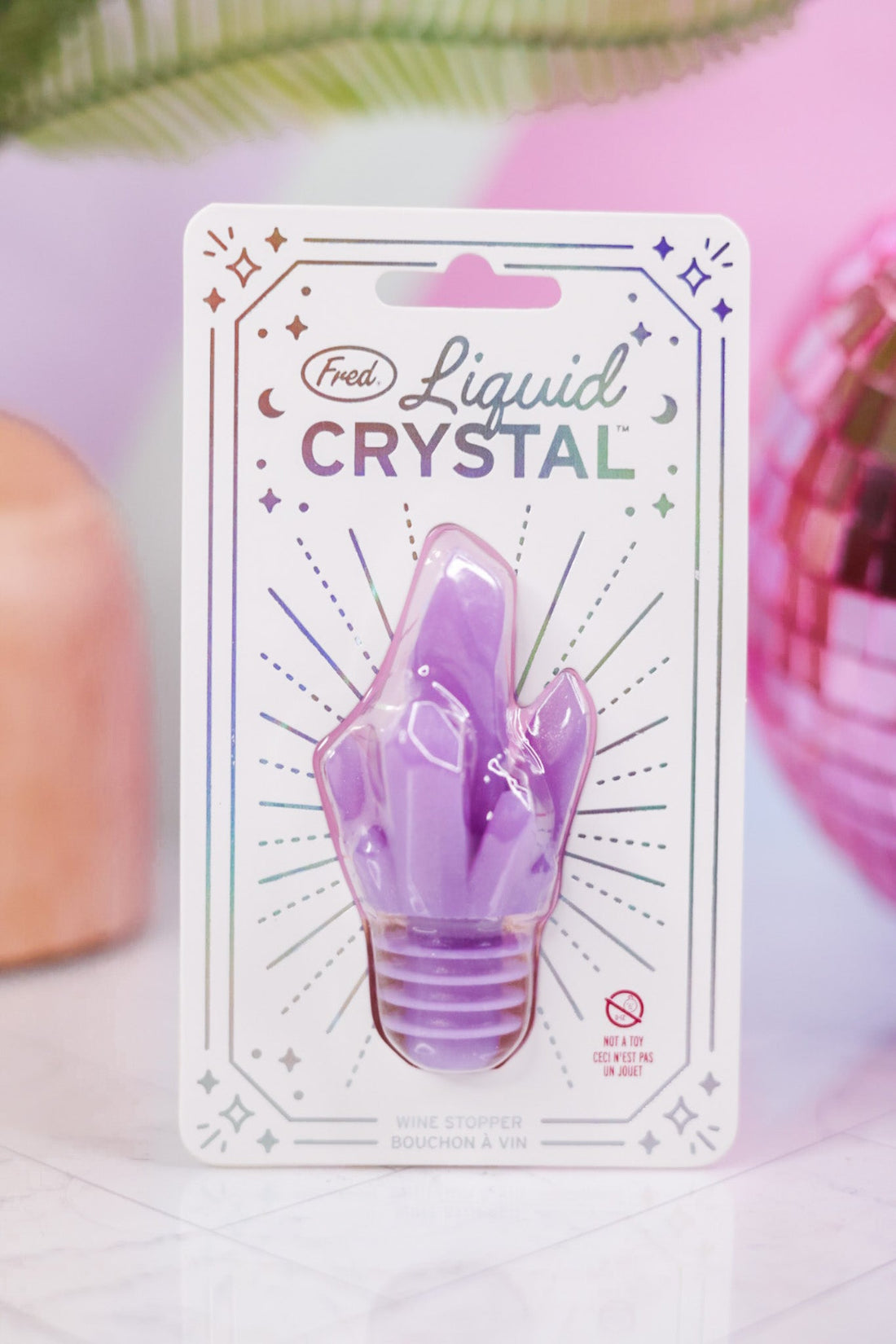 Liquid Crystal Bottle Stopper - Whiskey Skies - FRED AND FRIENDS