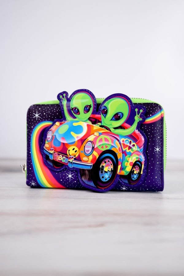 Lisa Frank Cosmic Zip Around Wallet - Whiskey Skies - LOUNGEFLY