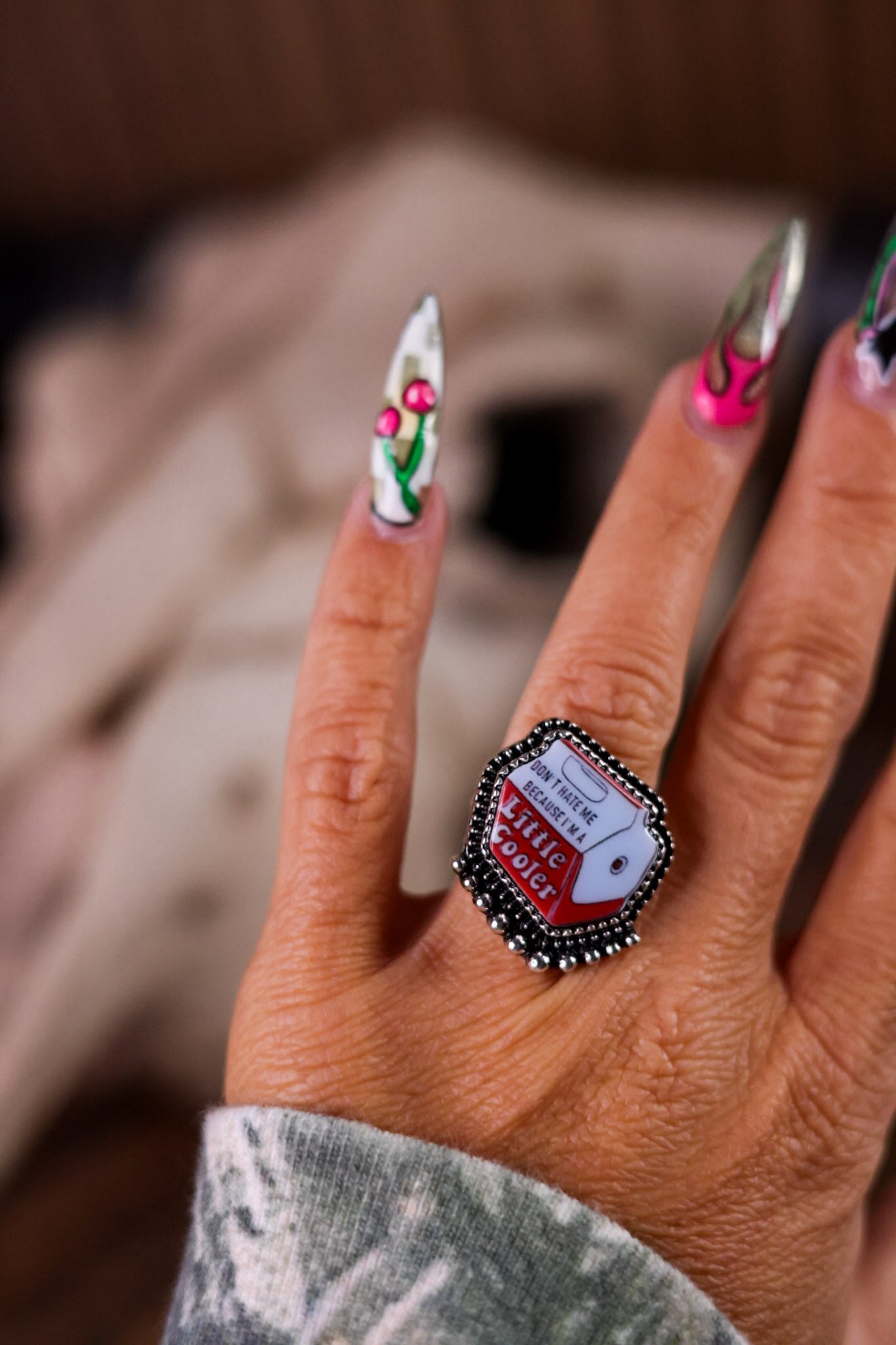 Little Cooler Adjustable Cuff Ring - Whiskey Skies - SNOWING WEST