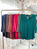 Lizzy Top With Tiered Bell Sleeves (8 Colors) - Whiskey Skies - DEAR SCARLETT