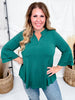 Lizzy Top With Tiered Bell Sleeves (8 Colors) - Whiskey Skies - DEAR SCARLETT