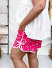 Long Length Pink Bandana Babe Drawstring Shorts - Whiskey Skies - STERLING KREEK