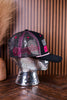 "Long Live Cowgirls" Pink, Grey, & Black Wrangler Trucker Hat - Whiskey Skies - CAPX