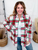Long Sleeve Button Down Plaid Shacket - Whiskey Skies - SHE + SKY