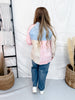 Long Sleeve Button Front Patchwork Bandana Blouse - Whiskey Skies - COZY CO
