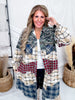 Long Sleeve Button Up Maxi Shirt Jacket - Whiskey Skies - POL CLOTHING INC.
