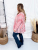 Long Sleeve Layered Lace Top In Mauve - Whiskey Skies - EASEL