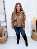 Long Sleeve Leopard Print Crew Neck Thick Mesh Top - Whiskey Skies - DAVI & DANI