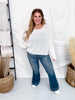 Long Sleeve Light Knit Melange Boat Neck Sweater - Whiskey Skies - COZY CO