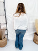 Long Sleeve Light Knit Melange Boat Neck Sweater - Whiskey Skies - COZY CO
