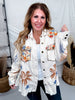Long Sleeve Lightweight Shacket W/ Stud Embellishments - Whiskey Skies - POL CLOTHING INC.