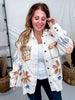 Long Sleeve Lightweight Shacket W/ Stud Embellishments - Whiskey Skies - POL CLOTHING INC.