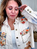 Long Sleeve Lightweight Shacket W/ Stud Embellishments - Whiskey Skies - POL CLOTHING INC.
