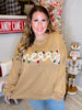 Long Sleeve "Merry" Christmas Sweater - Whiskey Skies - GILLI