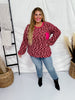 Long Sleeve Multi Colored Top W/ Contrasting Pocket Detail - Whiskey Skies - HEIMISH