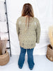 Long Sleeve Olive Green Crochet Open Cardigan - Whiskey Skies - POL CLOTHING INC.