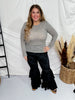 Long Sleeve Olive & Khaki Mesh Lace Top - Whiskey Skies - DAVI & DANI