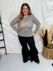 Long Sleeve Olive & Khaki Mesh Lace Top - Whiskey Skies - DAVI & DANI