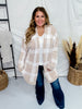 Long Sleeve Open Sweater Plaid Cardigan - Whiskey Skies - GILLI