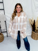 Long Sleeve Open Sweater Plaid Cardigan - Whiskey Skies - GILLI