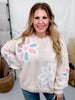 Long Sleeve Patchwork Floral Pullover Sweater - Whiskey Skies - DAVI & DANI