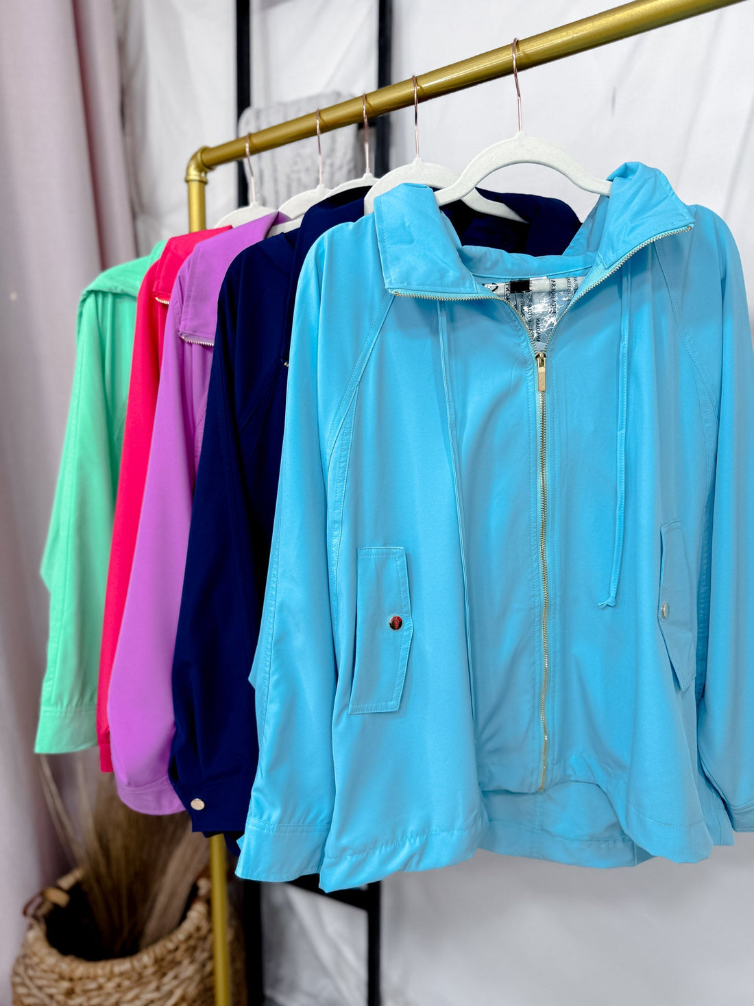 Long Sleeve Solid A - Line Zip Up Hoodie Jacket (5 Colors) - Whiskey Skies - DEAR SCARLETT