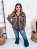Long Sleeve Western Mustang Button Up Cardigan - Whiskey Skies - 2 FLY CO.