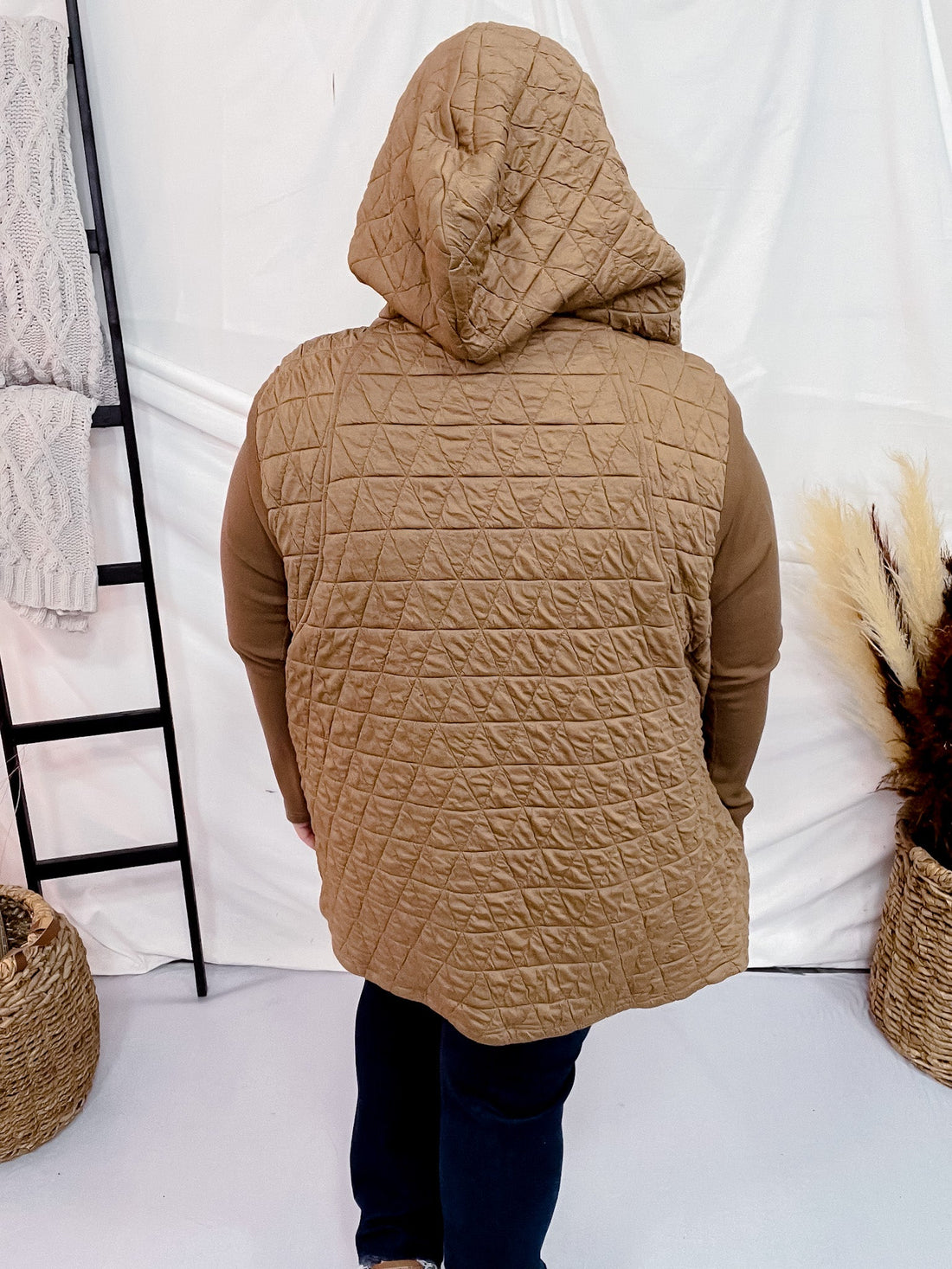 Long Sleeve Zip Front Pocket Jacket - Whiskey Skies - DAVI & DANI