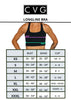 Black Leopard Print Longline Sports Bra