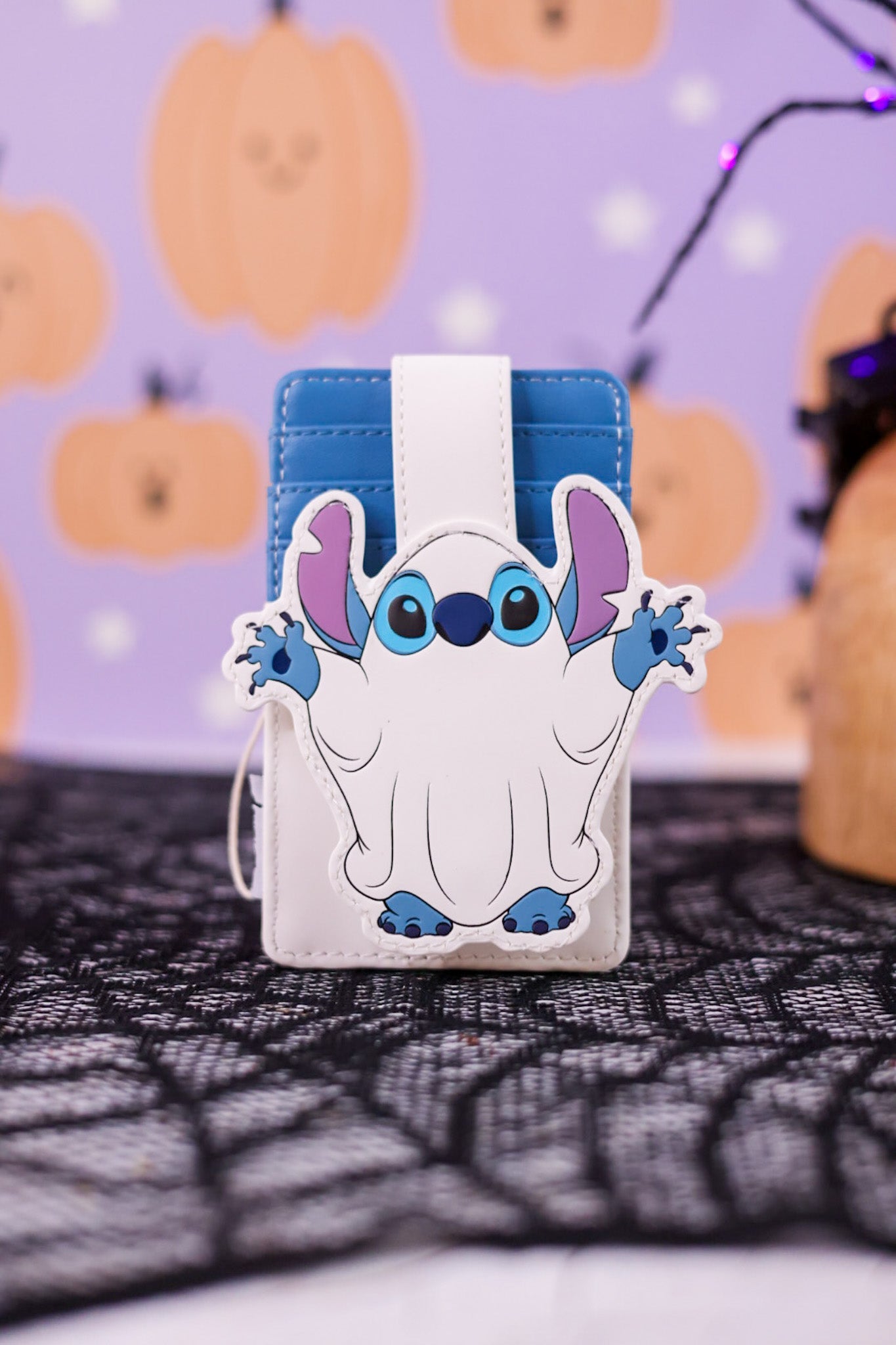 Loungefly Ghost Stitch Card Holder - Whiskey Skies - LOUNGEFLY