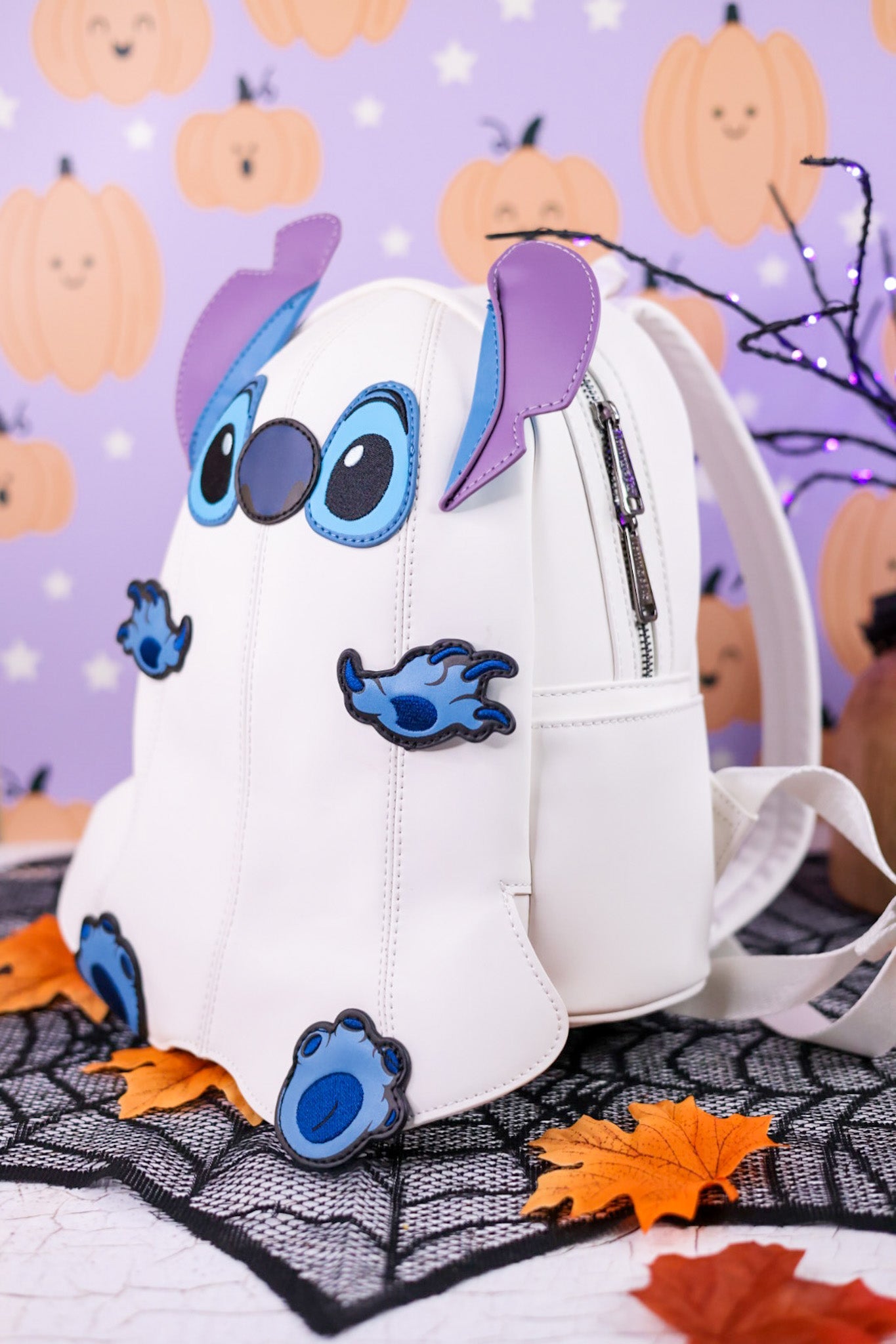 Loungefly Glow in the Dark Stitch Ghost Backpack - Whiskey Skies - LOUNGEFLY