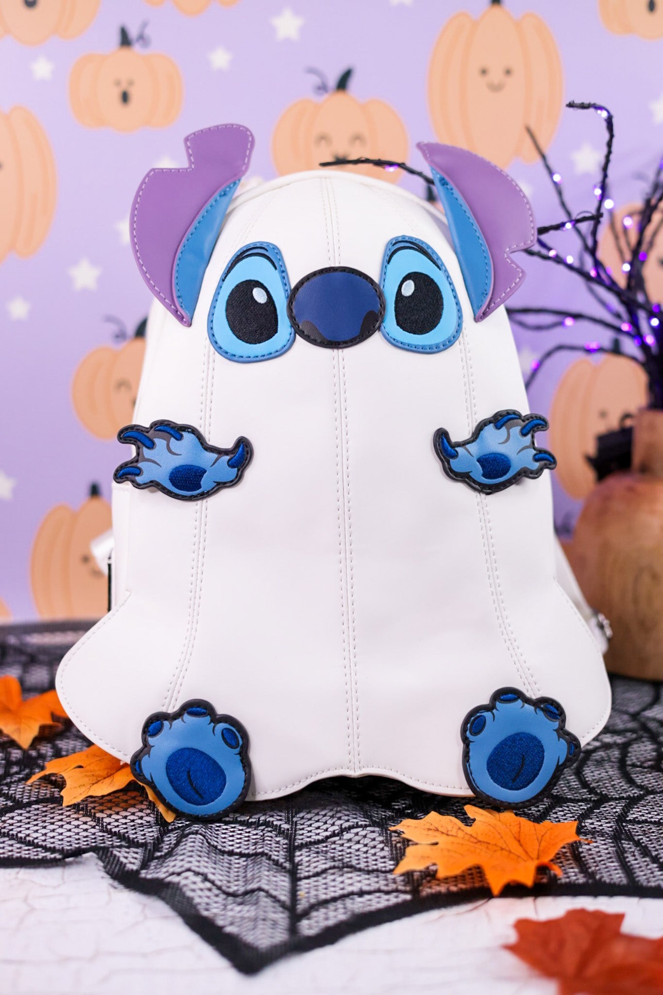 Loungefly Glow in the Dark Stitch Ghost Backpack - Whiskey Skies - LOUNGEFLY