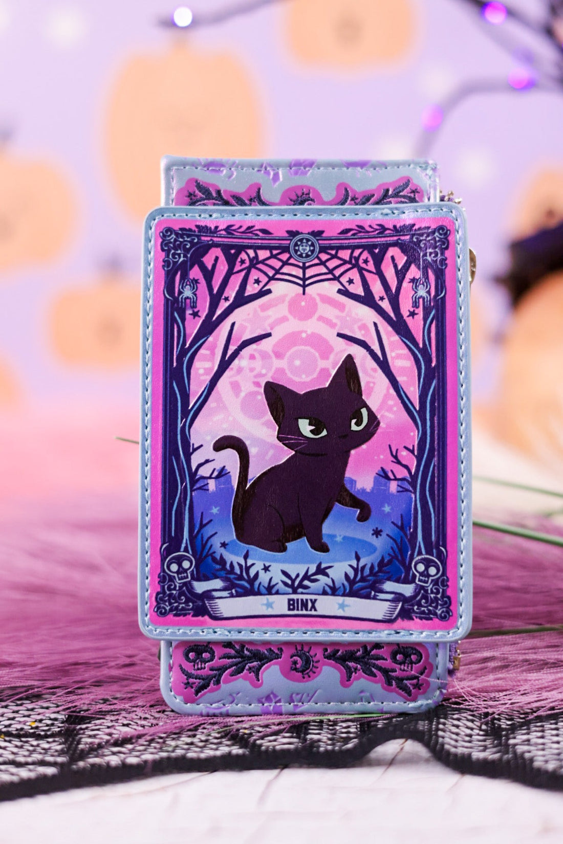 Loungefly Hocus Pocus Tarot Binx Card Holder - Whiskey Skies - LOUNGEFLY