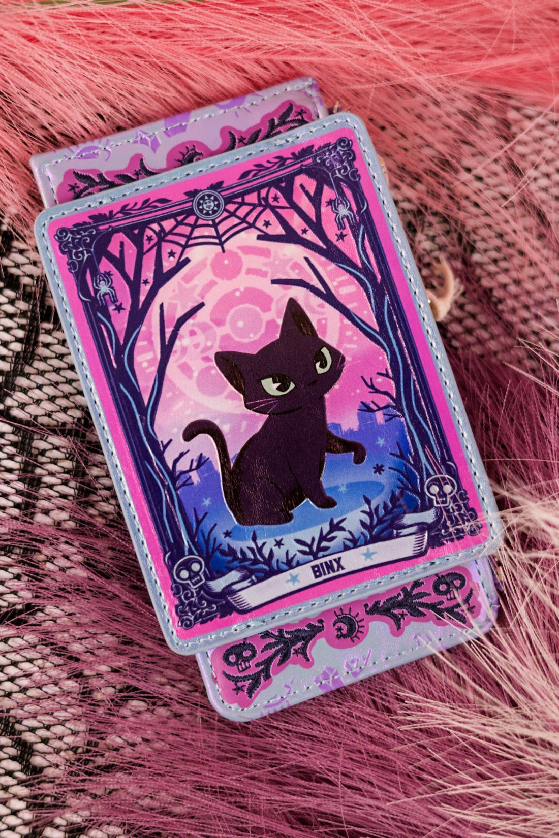 Loungefly Hocus Pocus Tarot Binx Card Holder - Whiskey Skies - LOUNGEFLY