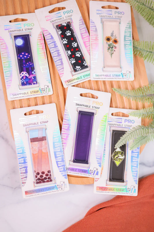 LOVEHANDLE Swappable Phone Grip Strap (Strap Only Base