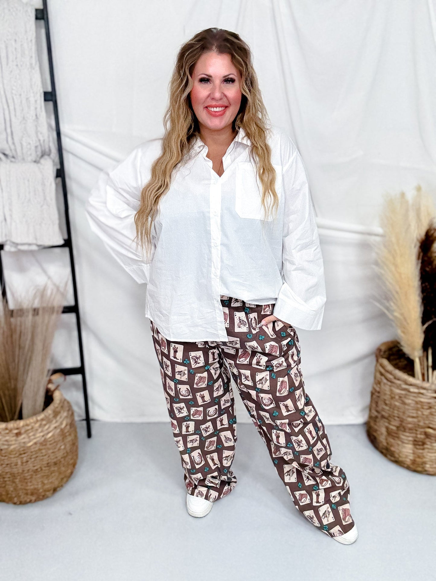 Luck Of The Brand Boxer Pants - Whiskey Skies - STERLING KREEK