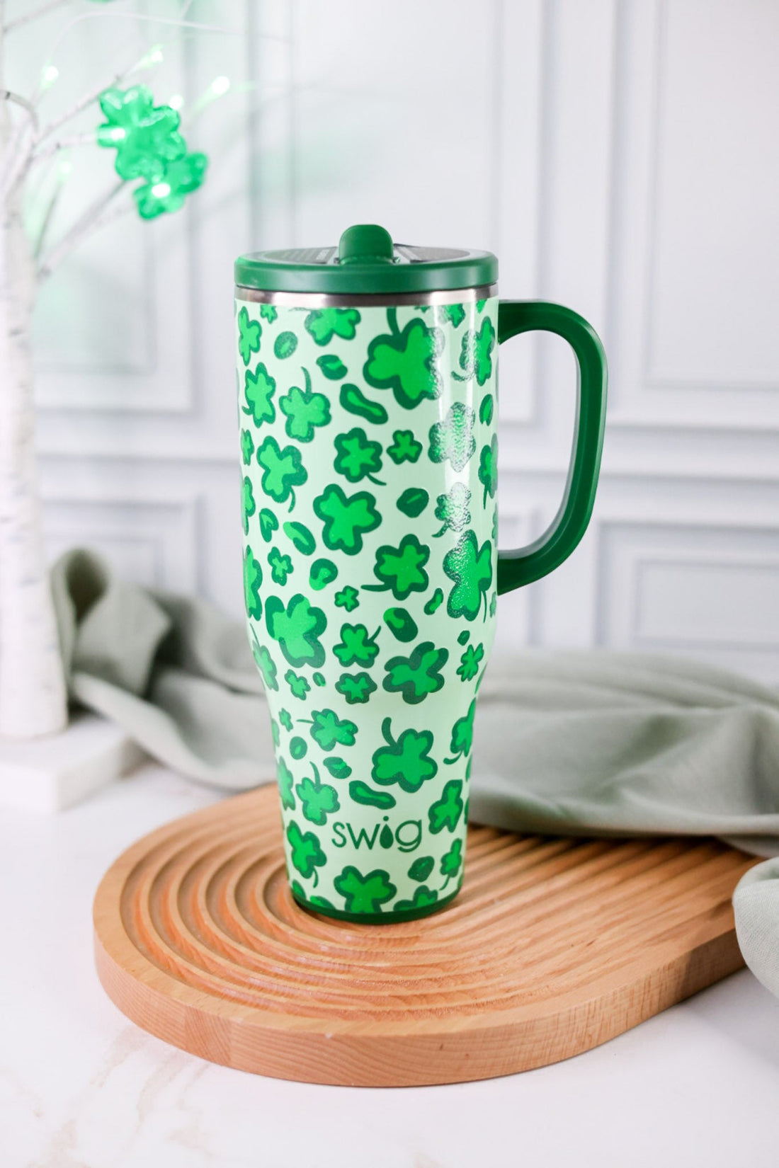 Lucky Leopard 40oz Mega Mug - Whiskey Skies - SWIG LIFE