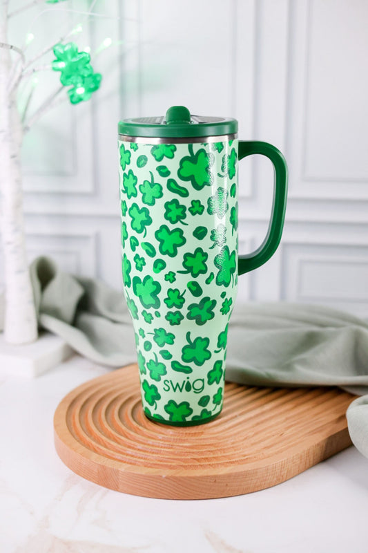 Lucky Leopard 40oz Mega Mug - Whiskey Skies - SWIG LIFE