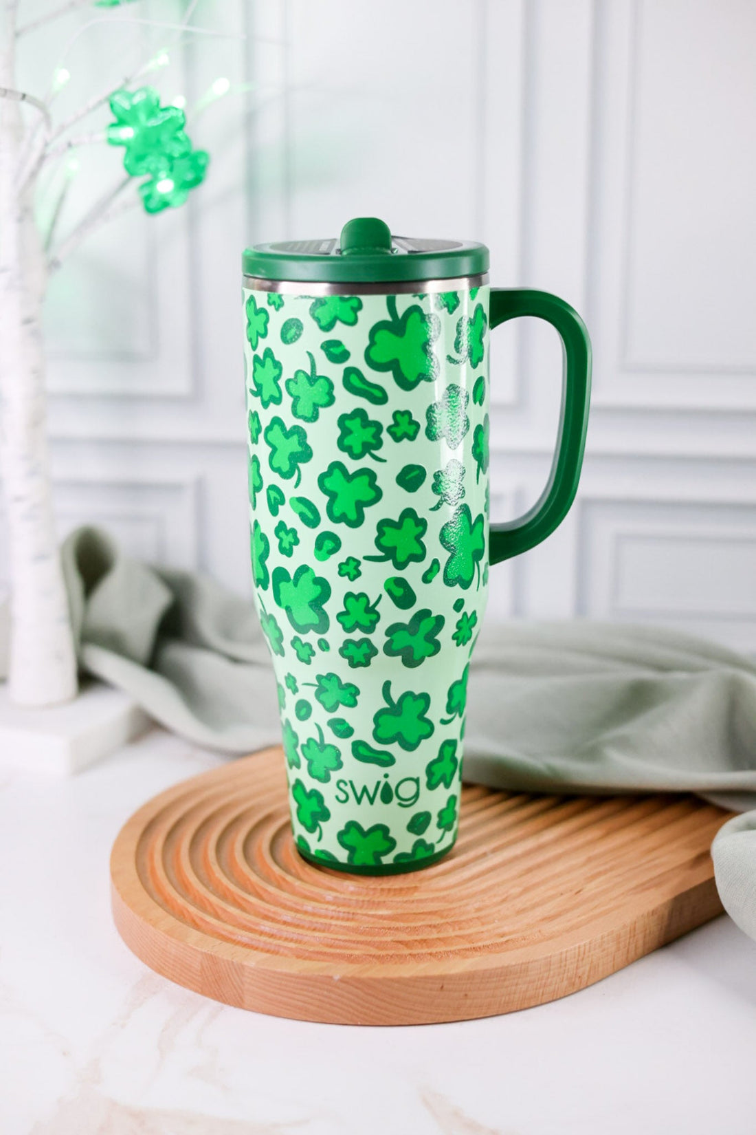 Lucky Leopard 40oz Mega Mug - Whiskey Skies - SWIG LIFE