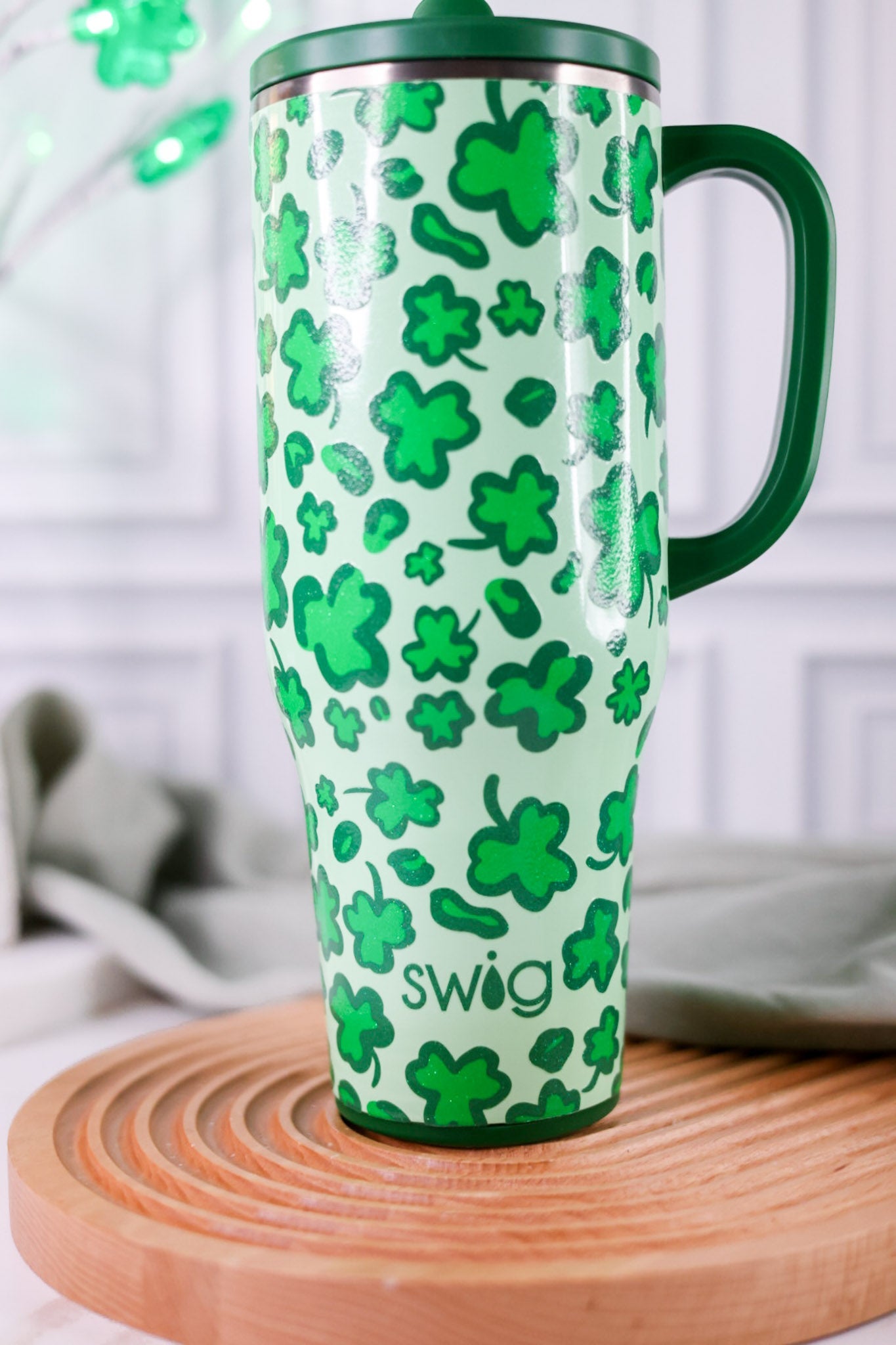 Lucky Leopard 40oz Mega Mug - Whiskey Skies - SWIG LIFE