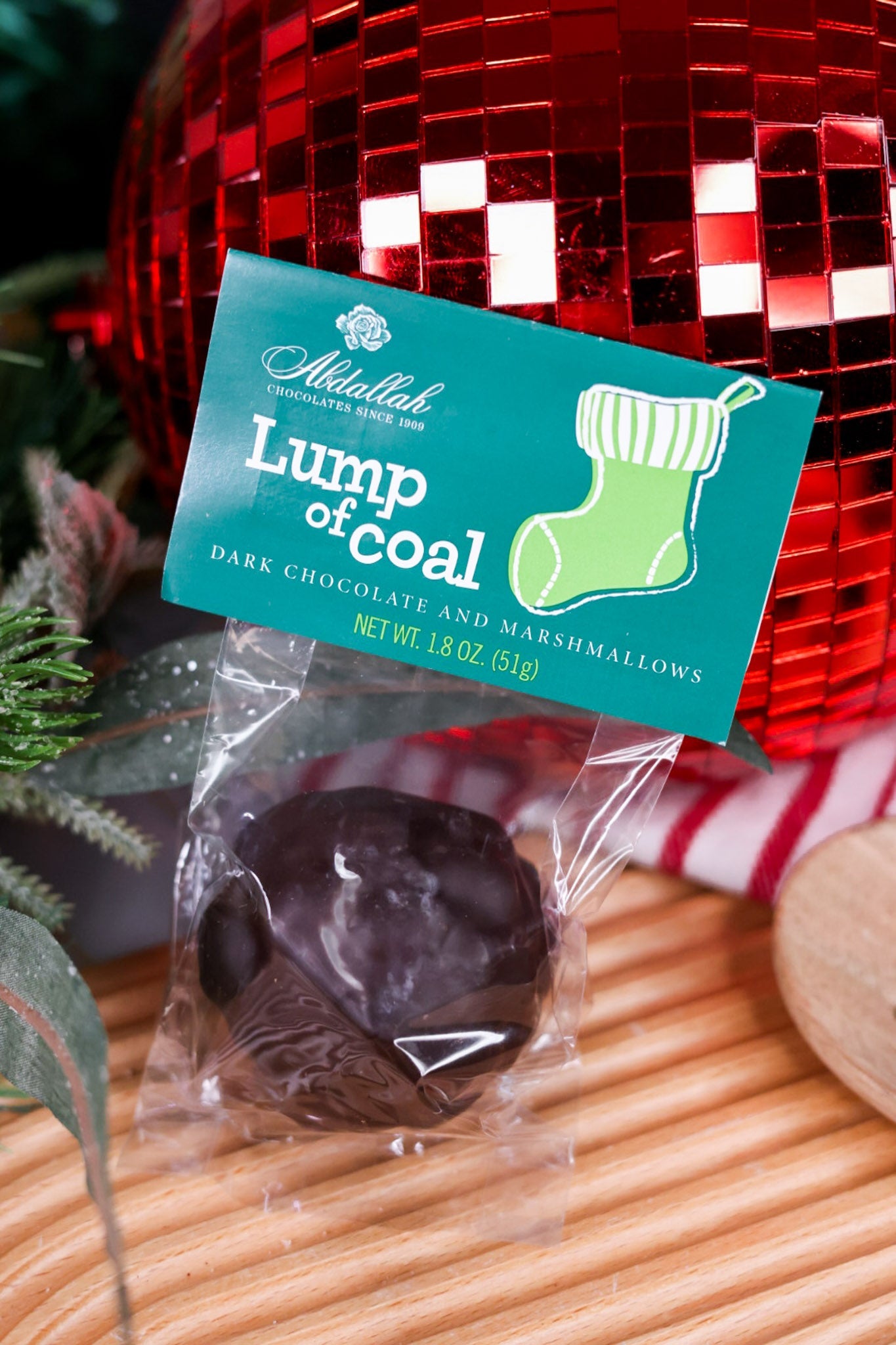 Lump Of Coal Chocolate Covered Marshmallows - Whiskey Skies - ABDALLAH CANDIES