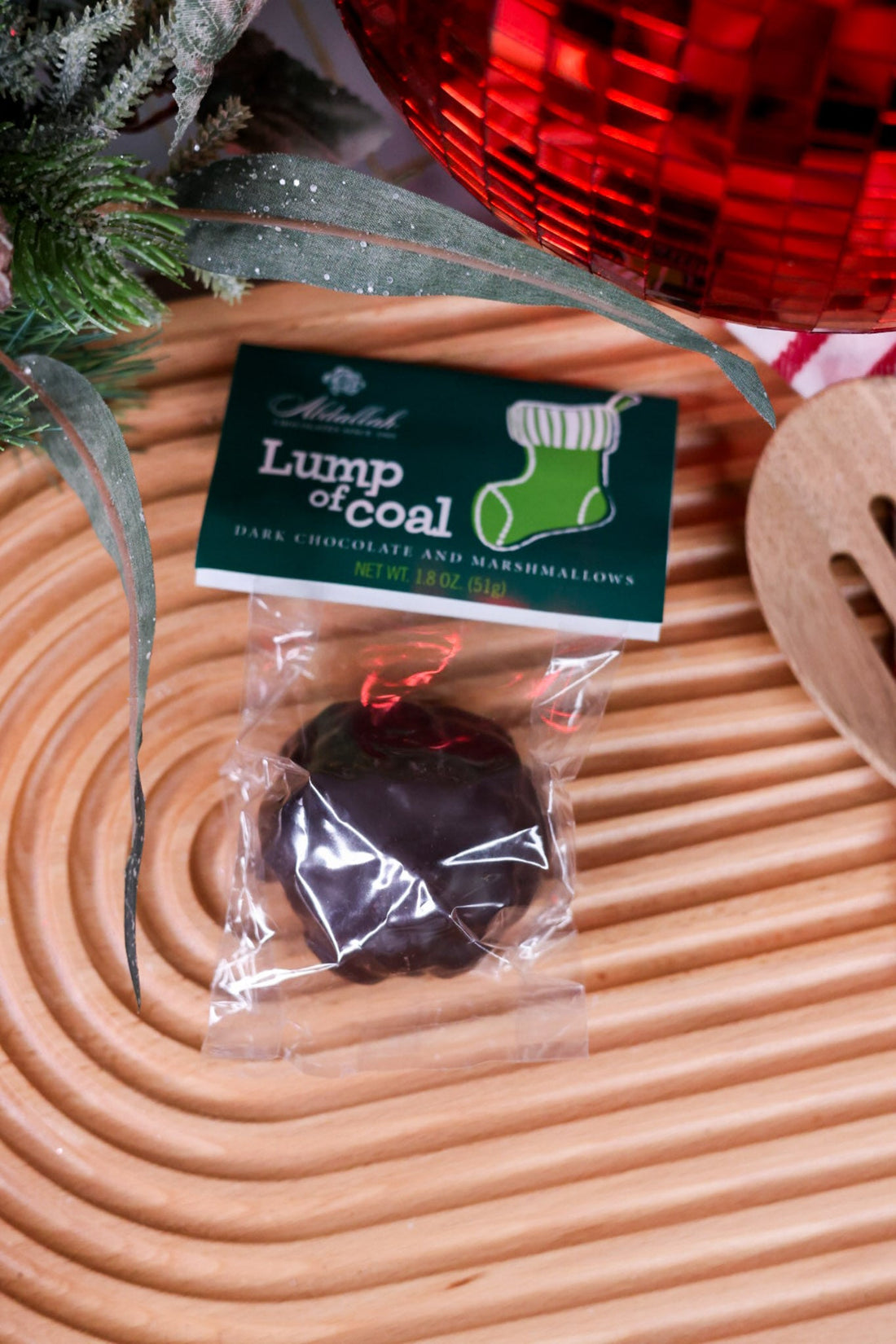 Lump Of Coal Chocolate Covered Marshmallows - Whiskey Skies - ABDALLAH CANDIES