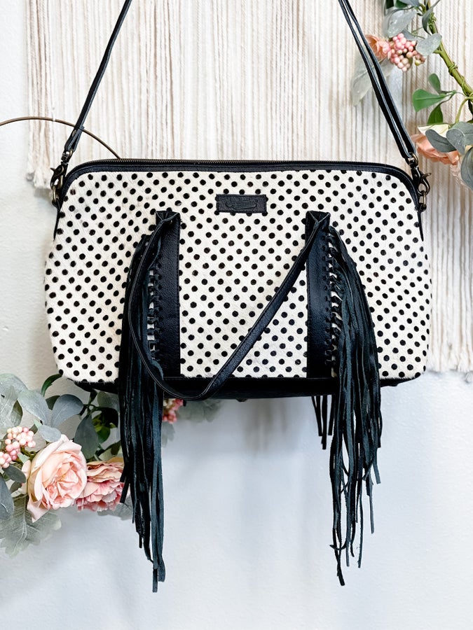 Polka Dot Mini Duffle Bag