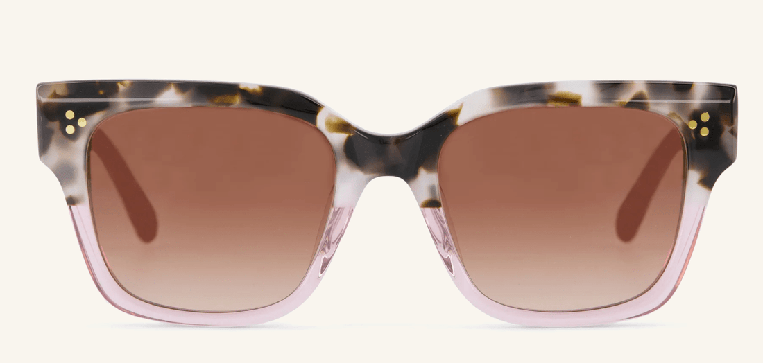 Madison Sunglasses In Vintage Tortoise Pink Fade - Whiskey Skies - TOMS
