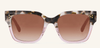 Madison Sunglasses In Vintage Tortoise Pink Fade - Whiskey Skies - TOMS