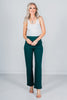 Magic Slim Straight Hunter Green Pants - Whiskey Skies - DEAR SCARLETT